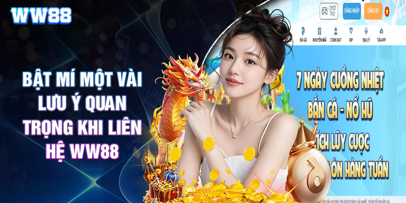 Bật Mí Một Vài Lưu Ý Quan Trọng Khi Liên Hệ WW88